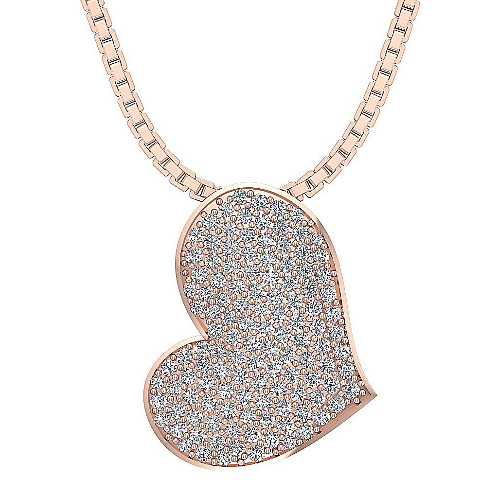 14kRoseGoldHeartAnniversaryPendants