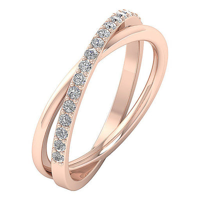 Wedding Ring I1 G 0.40 Ct Round Cut Diamond Prong Set 14K White Yellow Rose Gold 8.25MM