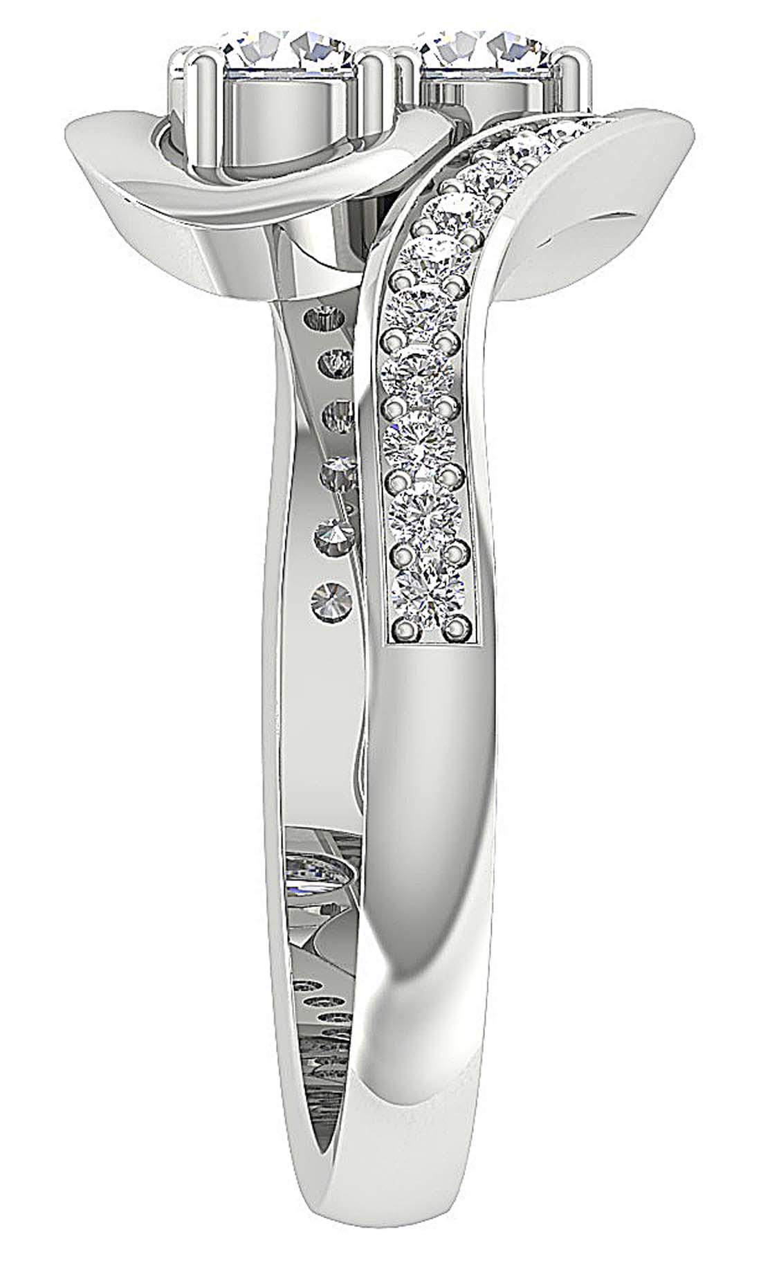 Designer Solitaire Halo Engagement Ring 14K Gold Natural Round Diamond SI1 G 1.00 Ct 12.40MM