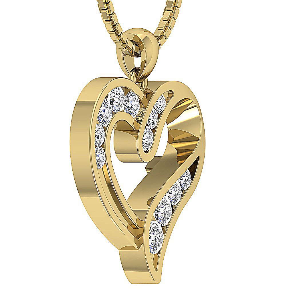 14kGoldDesignerChannelSetPendants