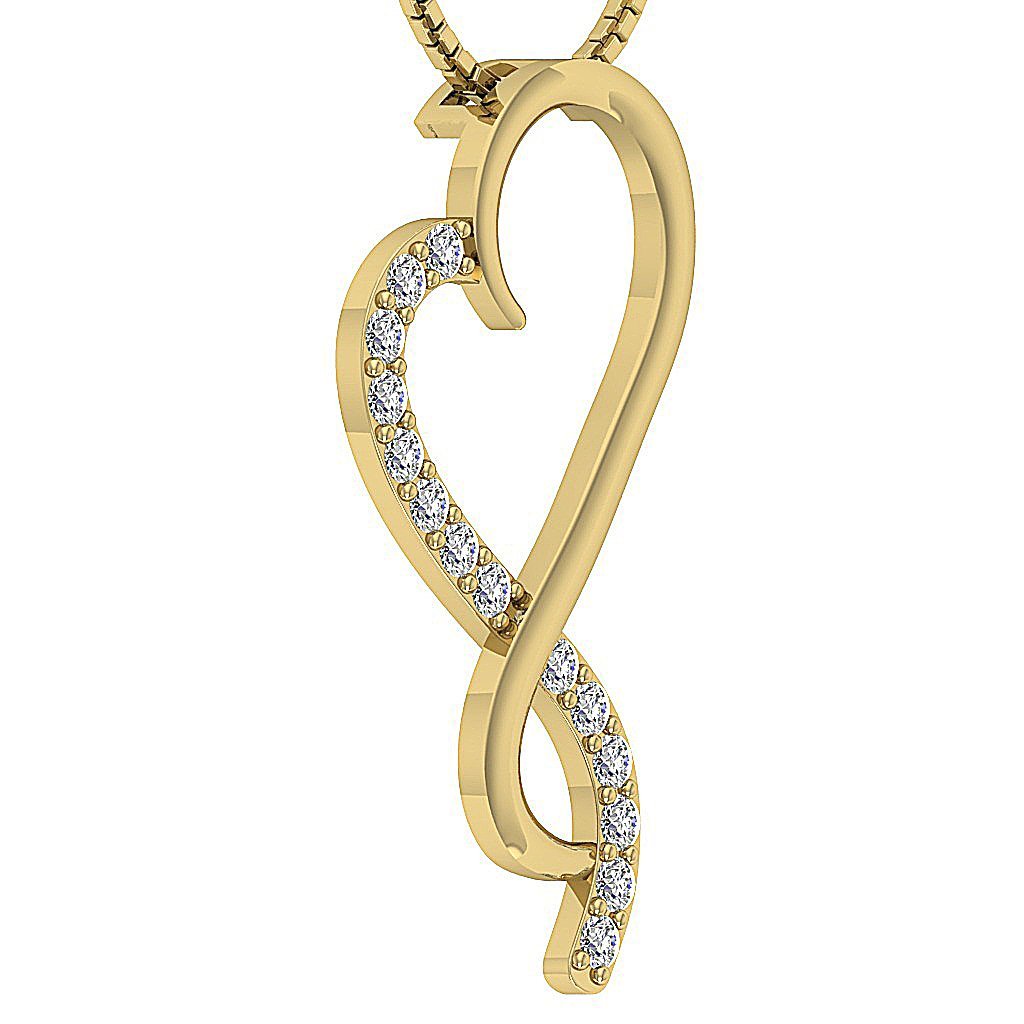 14kYellowGoldDesignerPaveSetAnniversaryPendants