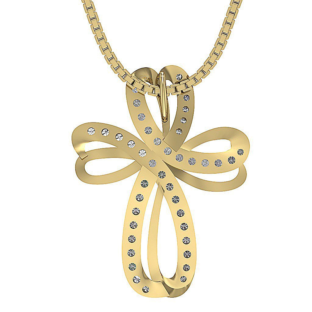 14kGoldDesignerPaveSetPendants