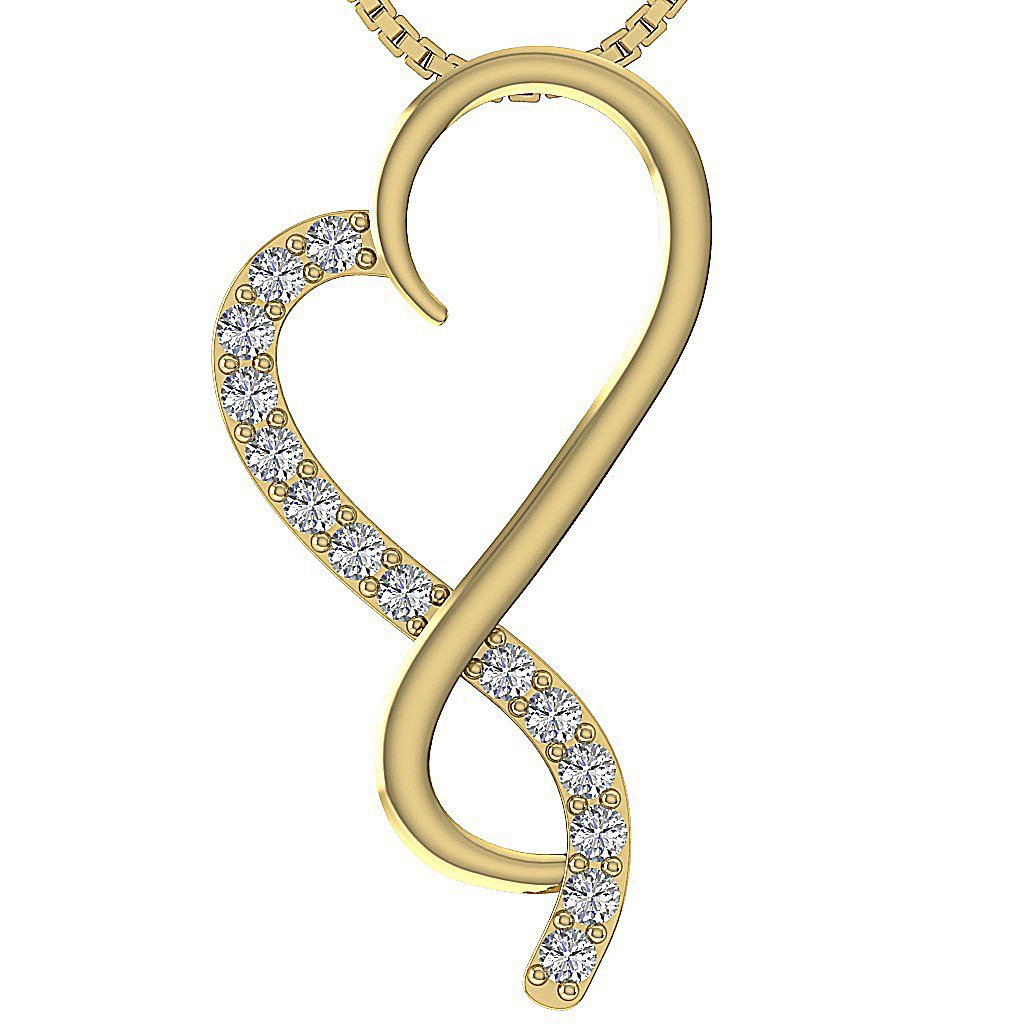 14kYellowGoldGenuineDiamondPendants