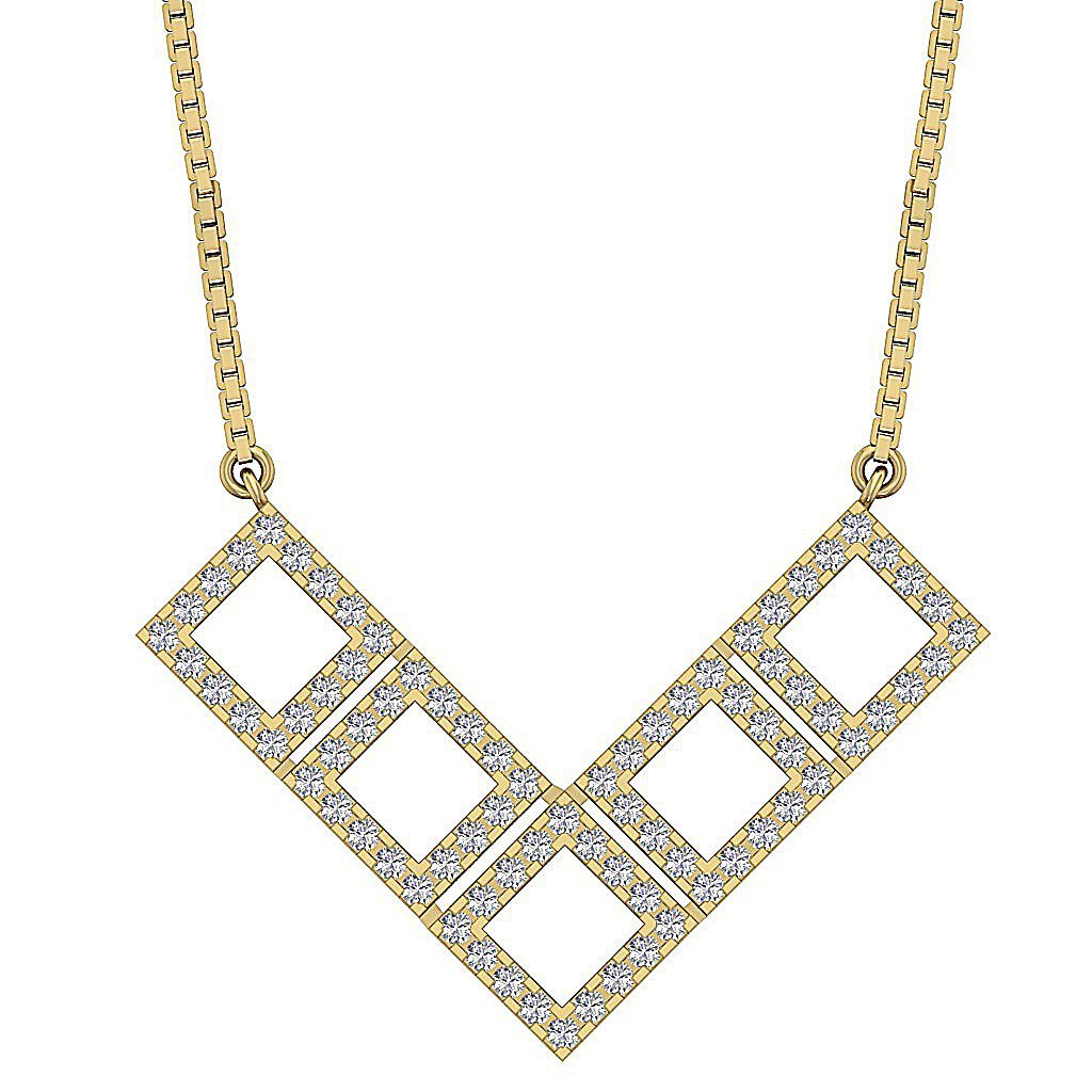 Unique Fashion Pendants SI1/I1 G 0.70 Carat Round Diamond 14k/18k Solid Gold