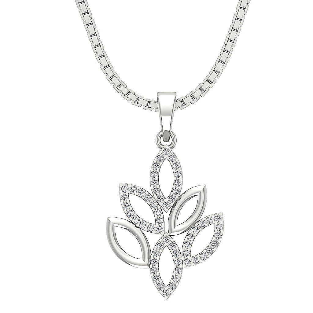 14k/18k Solid Gold Unique Fashion Pendants SI1/I1 G 0.25 Carat Round Diamonds