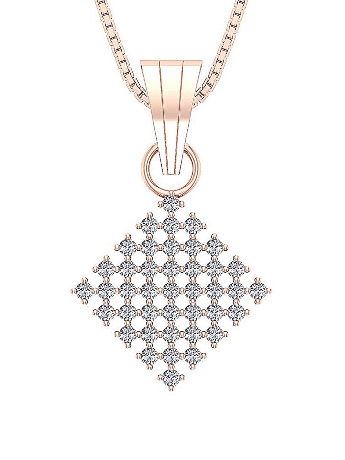 14k/18k Solid Gold Unique Fashion Pendant SI1/I1 G 1.20 Carat Genuine Diamond