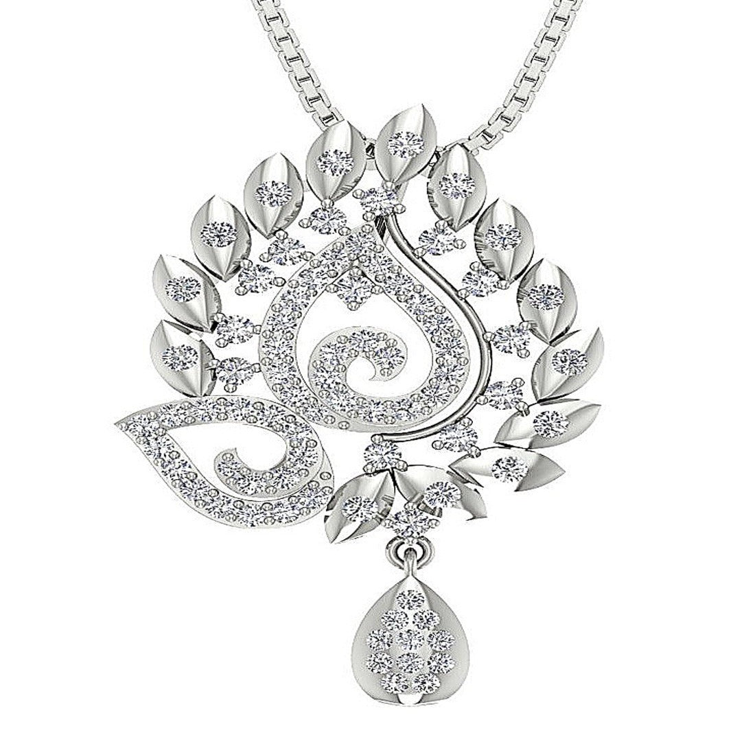 Designer Fashion Pendant SI1/I1 G 0.75 Carat Genuine Diamond 14k/18k Solid Gold