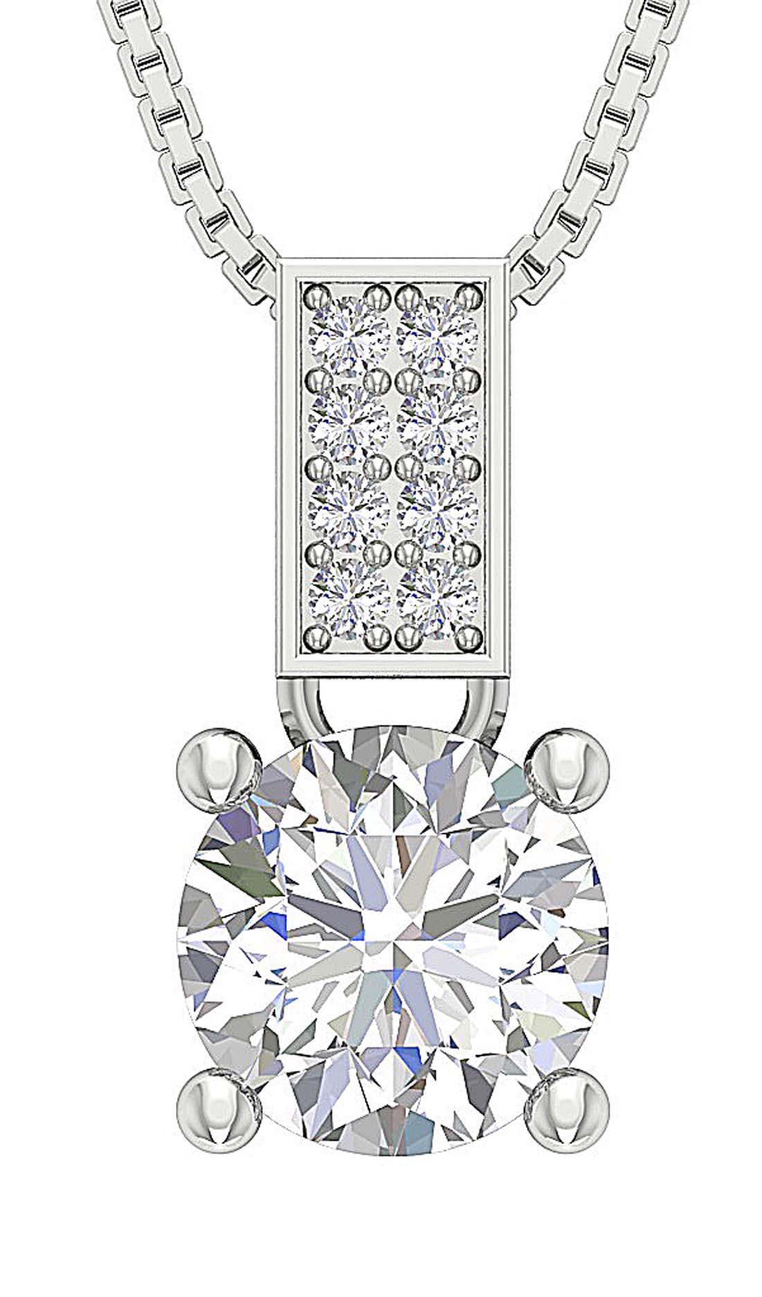 I1 G 2.20 Carat Natural Diamond 14k/18k Solid Gold Vintage Fashion Pendant