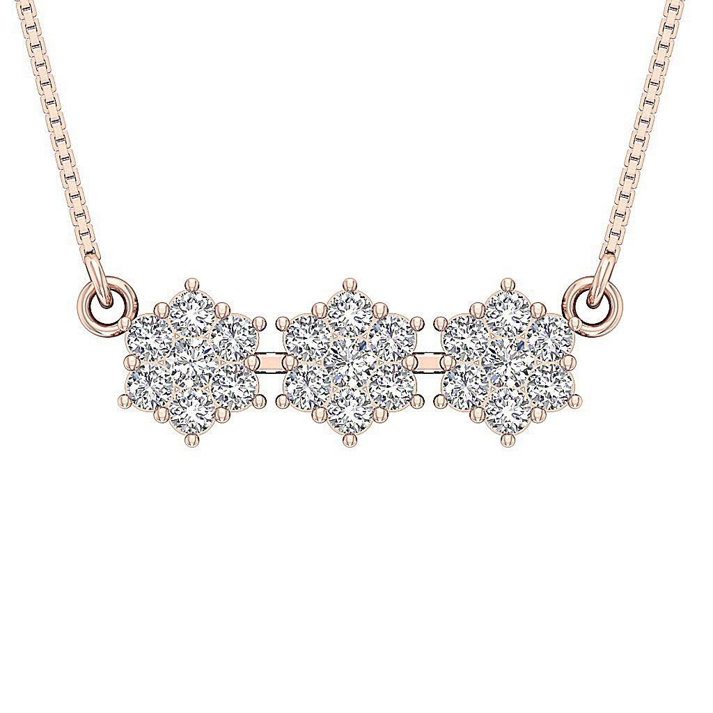Genuine Diamond I1/SI1 G 1.75 Carat Designer Fashion Pendants 14k/18k Gold