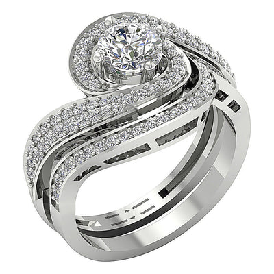 I1 G 1.45 Ct 14K Solid Gold Bridal Solitaire Engagement Ring Prong Set Genuine Diamond 13.60 MM