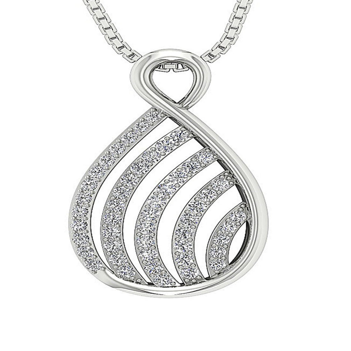 VVS1/VS1/SI1/I1 0.55 Carat Designer Fashion Pendants 14k/18k Gold Genuine Diamond