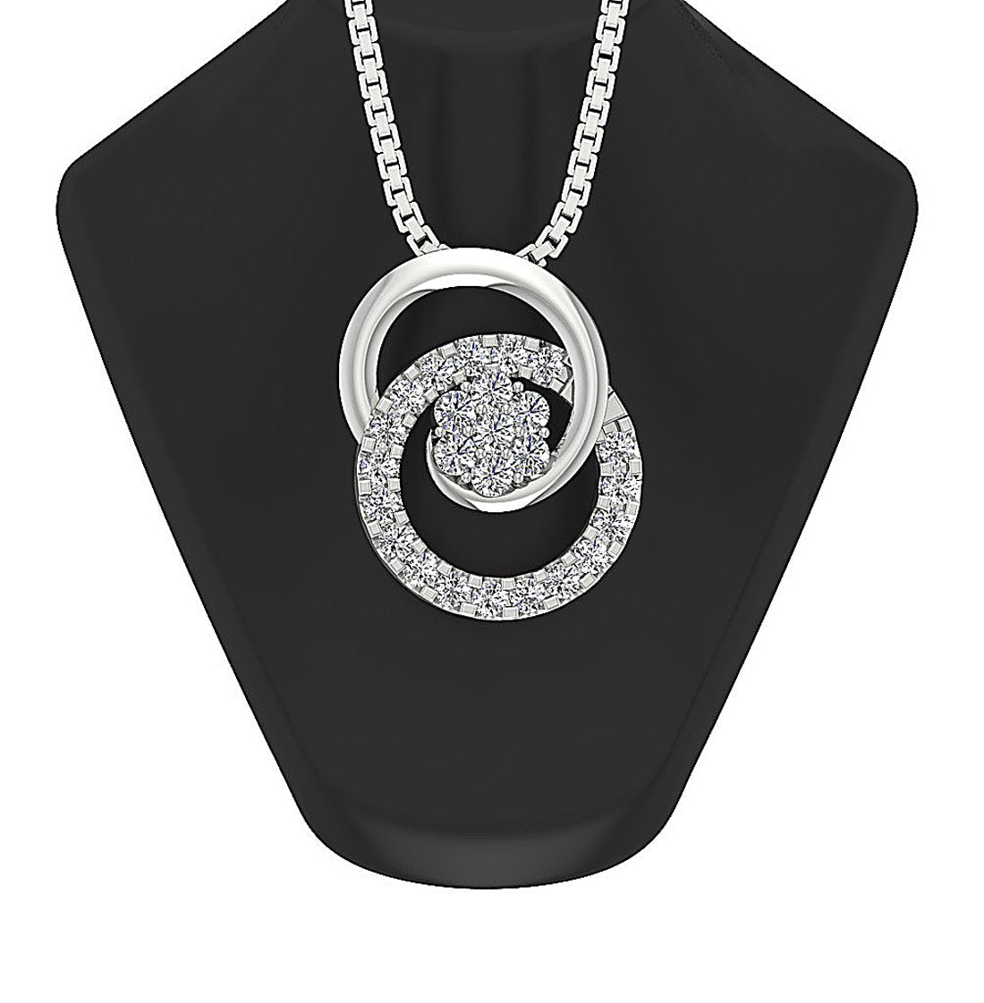 VVS1/VS1/SI1/I1 0.50 Ct Fashion Wedding Pendants Genuine Diamond 14k/18k Yellow Gold Prong Set