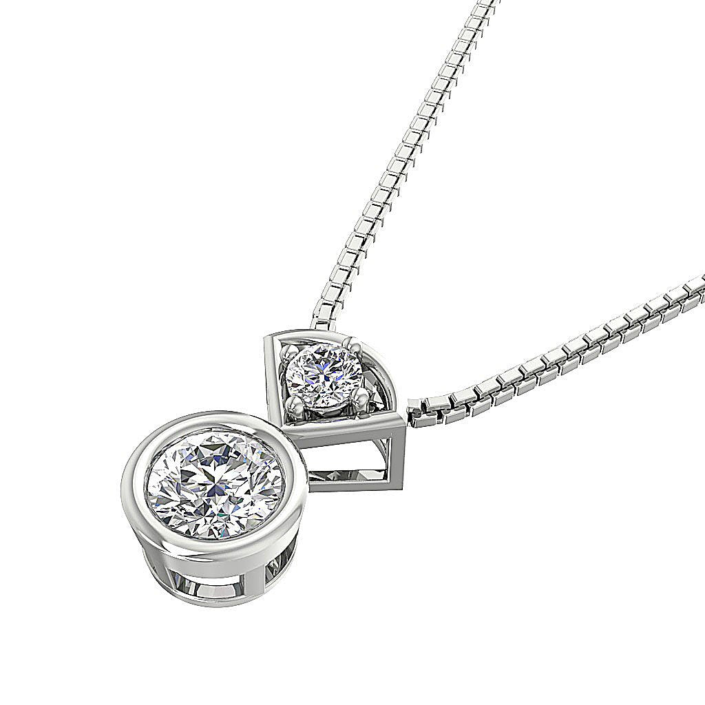 14k/18k Solid Gold Vintage Fashion Pendant SI1/I1 G 0.55 Carat Genuine Diamond