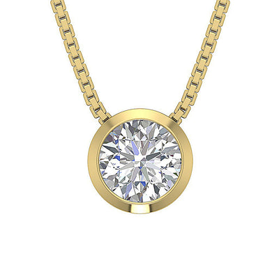 14k/18k Solid Gold Genuine Diamonds SI1/I1 1.00 Carat Unique Fashion Pendants