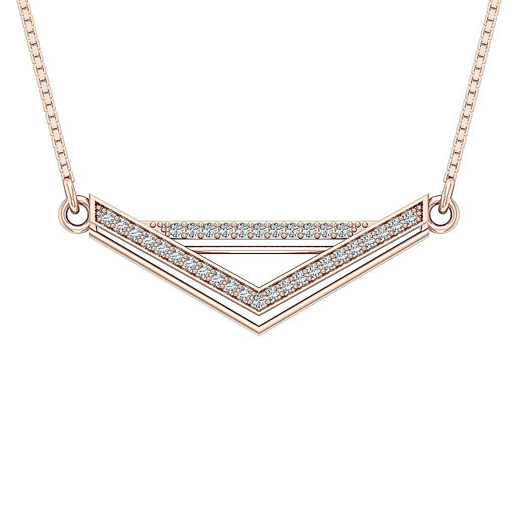 Genuine Diamond I1/SI1 G 0.30 Carat Designer Fashion Pendants 14k/18k Solid Gold