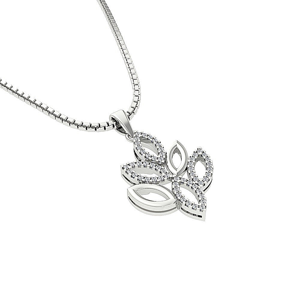 14k/18k Solid Gold Unique Fashion Pendants SI1/I1 G 0.25 Carat Round Diamonds
