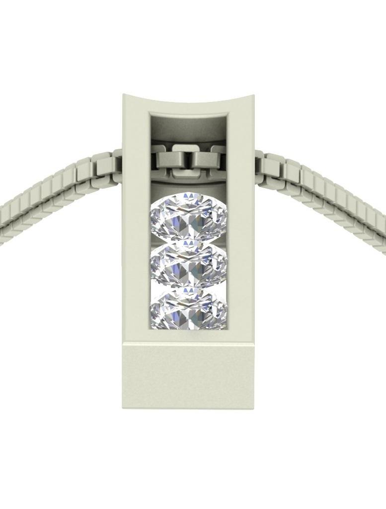 SI1/I1 G 0.50 Carat Round Diamond 14k/18k Solid Gold Designer Fashion Pendant