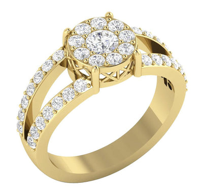 I1 G 1.15 Ct 14k Yellow Gold Vintage Solitaire Engagement Ring Natural Diamond Prong Set