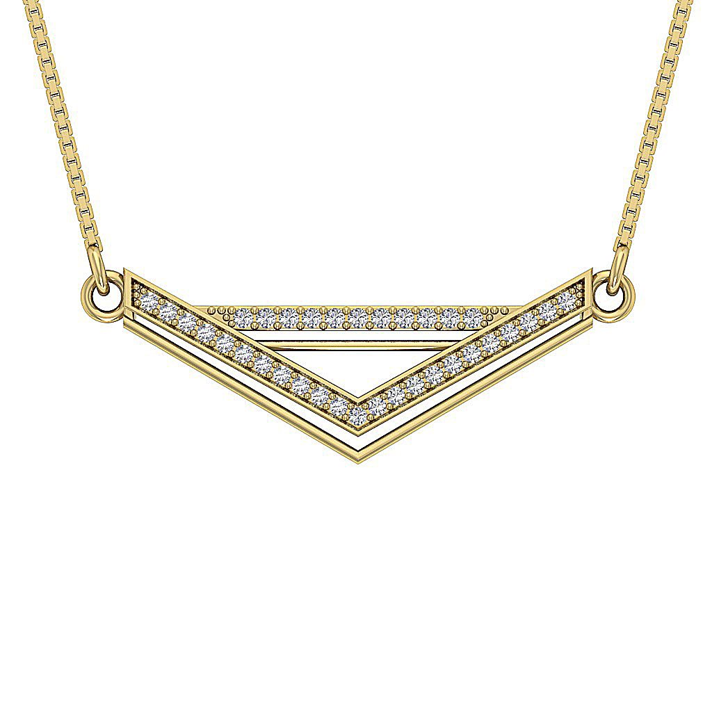 Genuine Diamond I1/SI1 G 0.30 Carat Designer Fashion Pendants 14k/18k Solid Gold