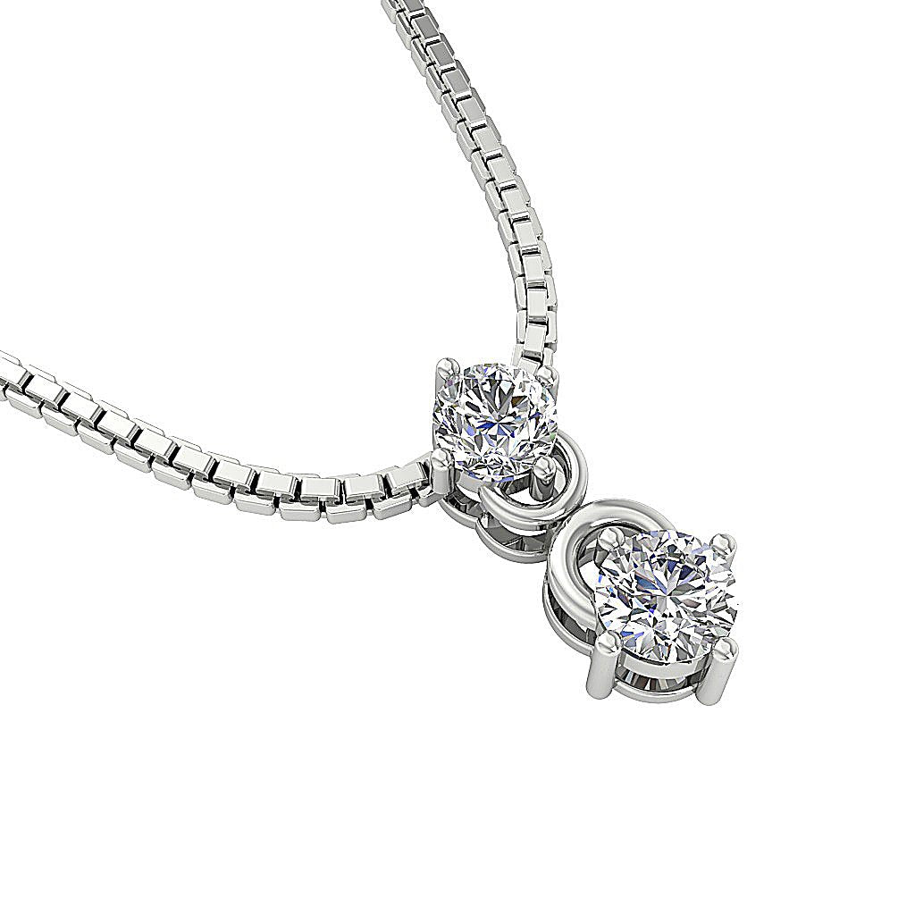 SI1/I1 G 0.60 Carat Designer Fashion Pendants 14k/18k Gold Genuine Diamond