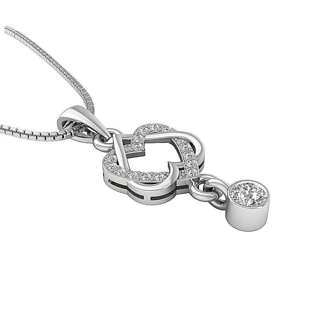 14k/18k Solid Gold Unique Fashion Pendants SI1/I1 G 0.65 Carat Genuine Diamonds