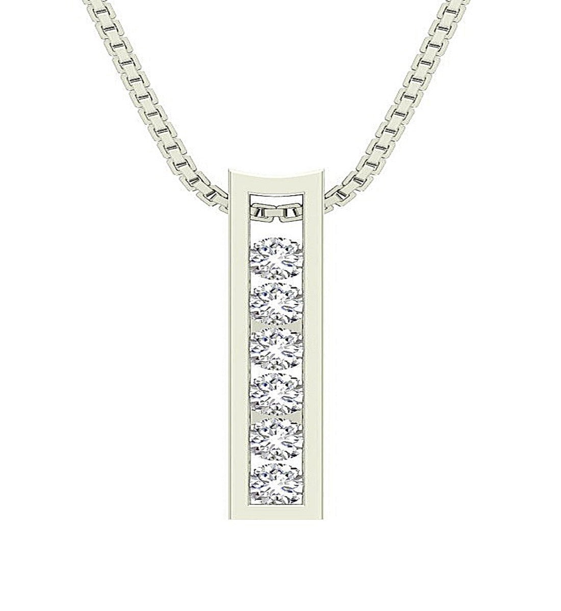 14k/18k Solid Gold Genuine Diamond SI1/I1 G 0.50 Ct Designer Fashion Pendant
