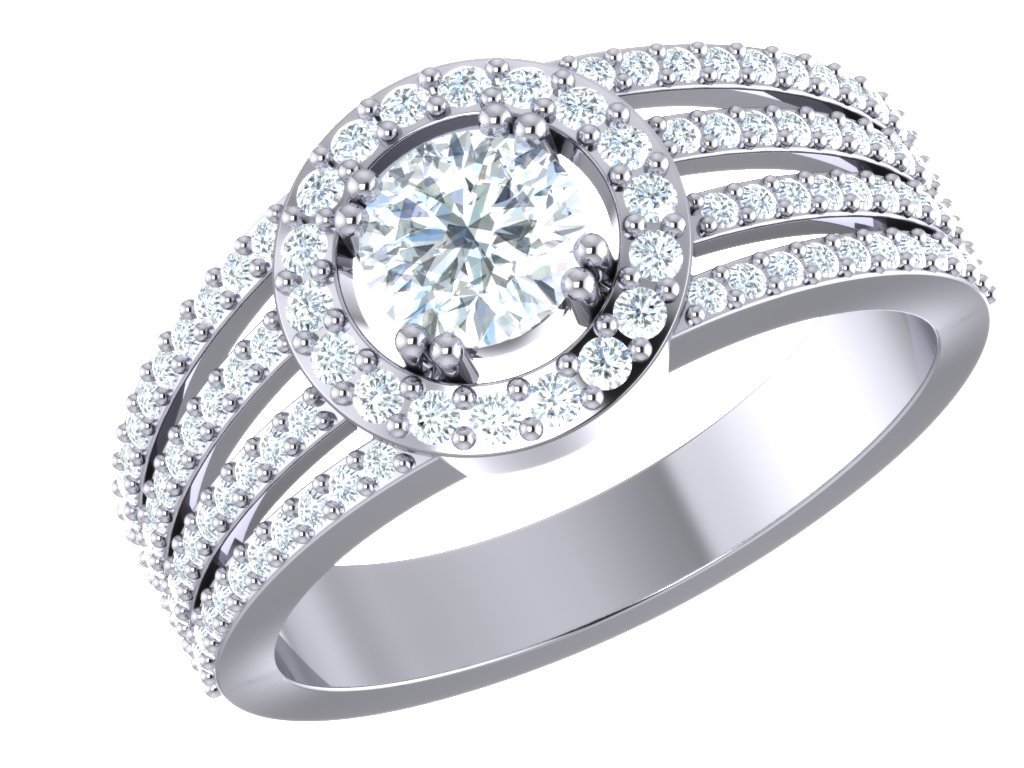 14k Solid Gold Genuine Diamond I1 G 1.50 Carat Unique Anniversary Ring
