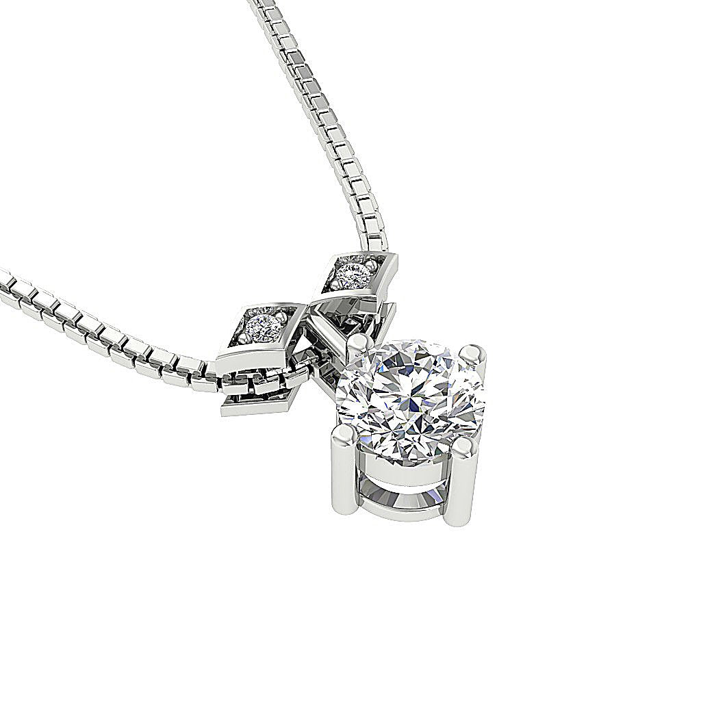 SI1/I1 G 0.45 Carat Genuine Diamond 14k/18k Solid Gold Vintage Fashion Pendants