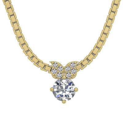 Designer Fashion Pendants SI1/I1 G 0.35 Carat Genuine Diamonds 14k/18k Solid Gold