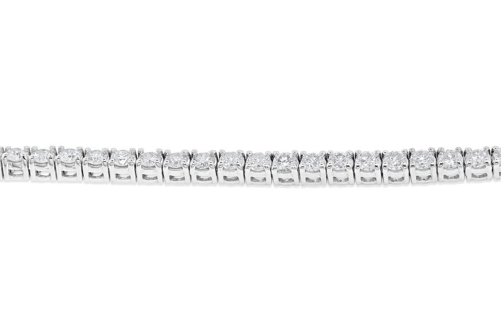 Round Diamonds 5.25Ct Tennis Bracelet Prong Set VVS1/VS1/SI1/I1 14k Solid Gold 7.00Inch