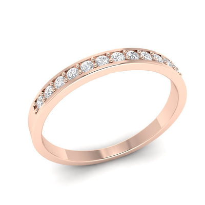 14k White Yellow Rose Gold Petite Engagement Ring I1 G 0.25 Ct Round Diamond Prong Set 2.45MM