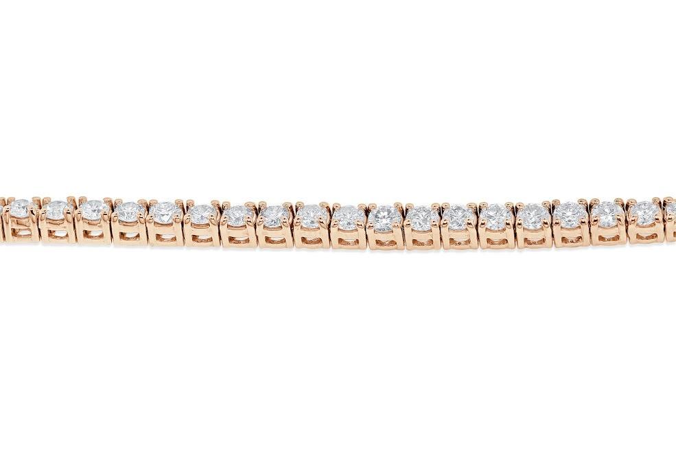 Tennis Bracelet 6.00Ct VVS1/VS1/SI1/I1 14k Solid Gold Natural Diamonds Prong Set 7.00Inch
