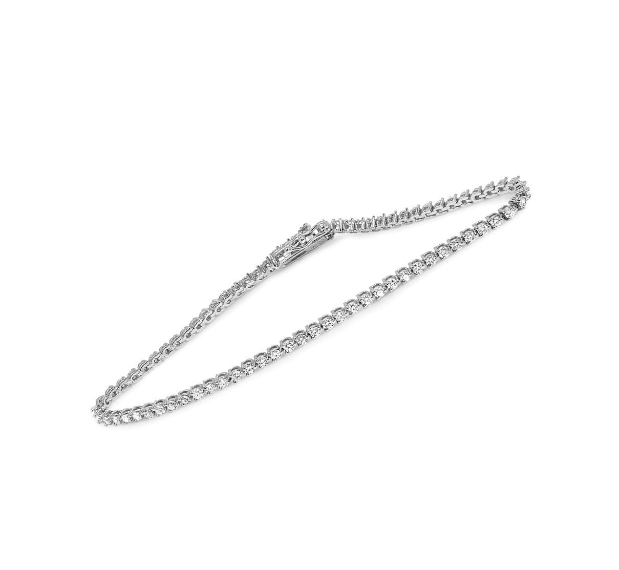 Tennis Bracelet Natural Diamonds SI1/I1 G 14k White Yellow Rose Gold 3.50Ct Prong Set 7.00Inch