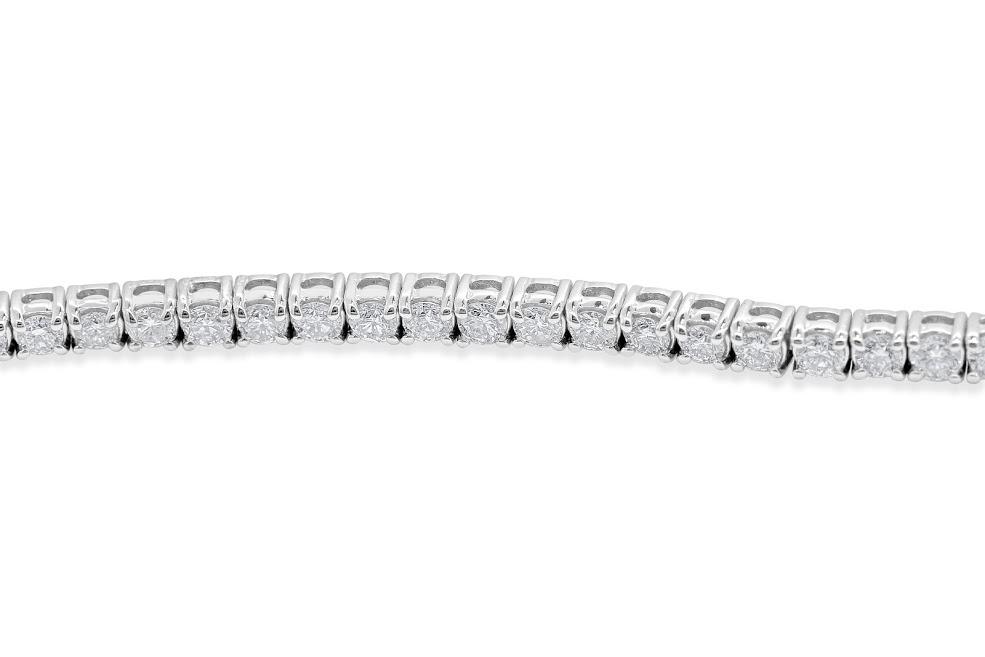 Round Diamonds 5.25Ct Tennis Bracelet Prong Set VVS1/VS1/SI1/I1 14k Solid Gold 7.00Inch