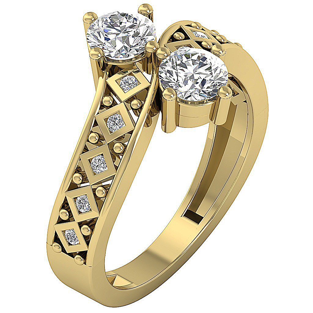 The Finnley 2 Solitaire Diamond Forever Us Engagement Ring For Women