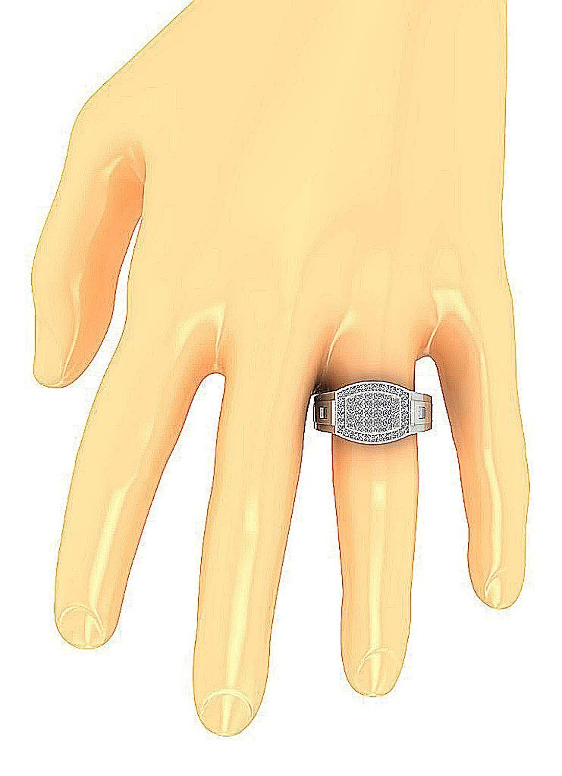 Mens Anniversary Ring 14k Solid Gold SI1/I1 G 0.80Ct Round Diamond Prong Set Width 12.60MM