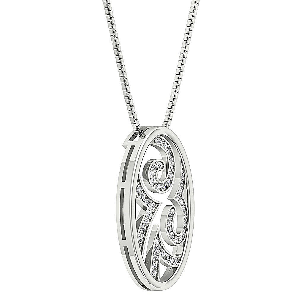 SI1/I1 G 0.30 Carat Unique Fashion Pendants Genuine Diamond 14k/18k Solid Gold