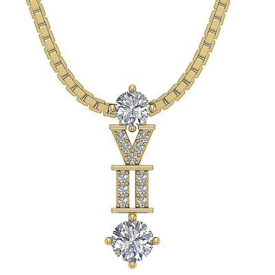 Designer Fashion Pendants 14k/18k Gold Genuine Diamond SI1/I1 G 0.55 Carat