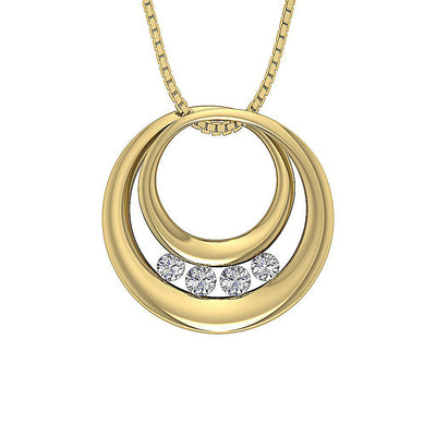 Genuine Diamonds SI1/I1 G 0.55 Carat Designer Fashion Pendants 14k/18k Gold