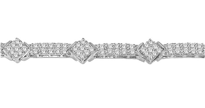 Designer Bracelet VVS1/VS1/SI1/I1 2.90 Ct Natural Diamonds 14k/18k Solid Gold