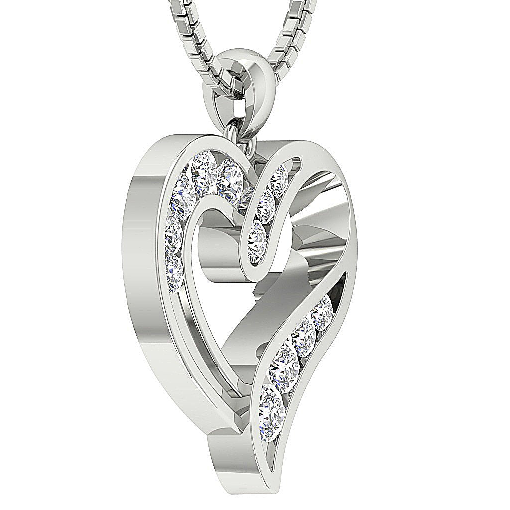 DesignerChannelSet14kSolidGoldPendants