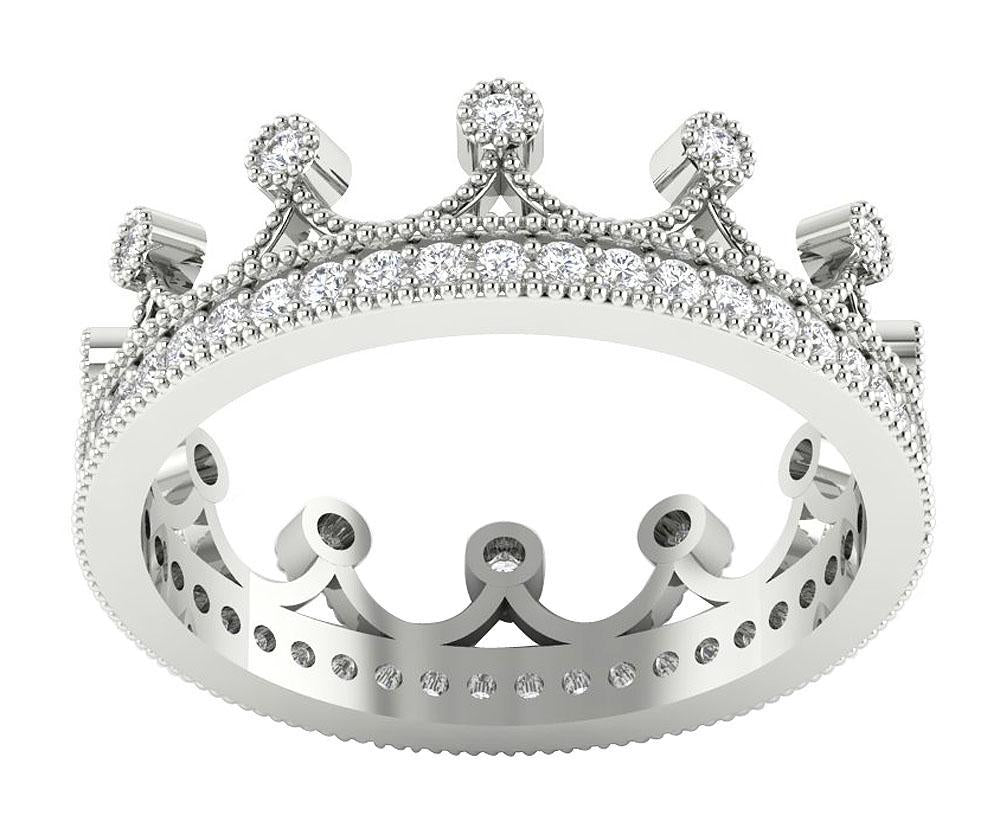 Eternity Wedding Ring I1 G 0.70ct Genuine Diamond 14k Rose Gold Prong Bezel Set 6.45 MM