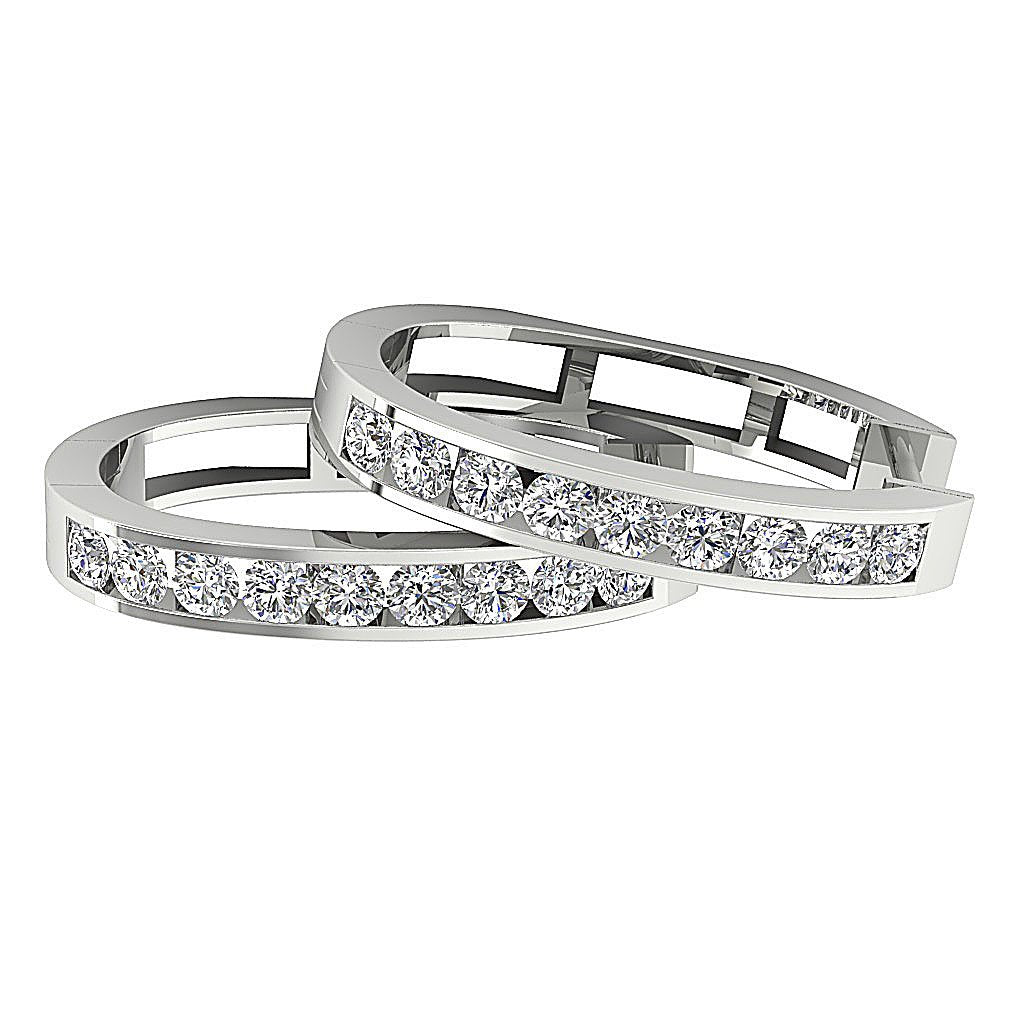 DesignerLargeHoops14kSolidGoldEarring