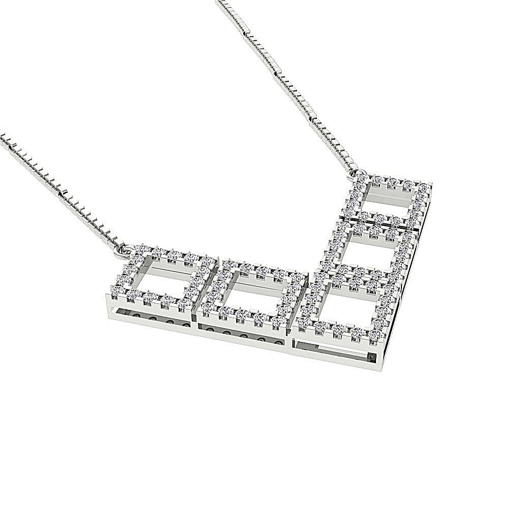 Unique Fashion Pendants SI1/I1 G 0.70 Carat Round Diamond 14k/18k Solid Gold