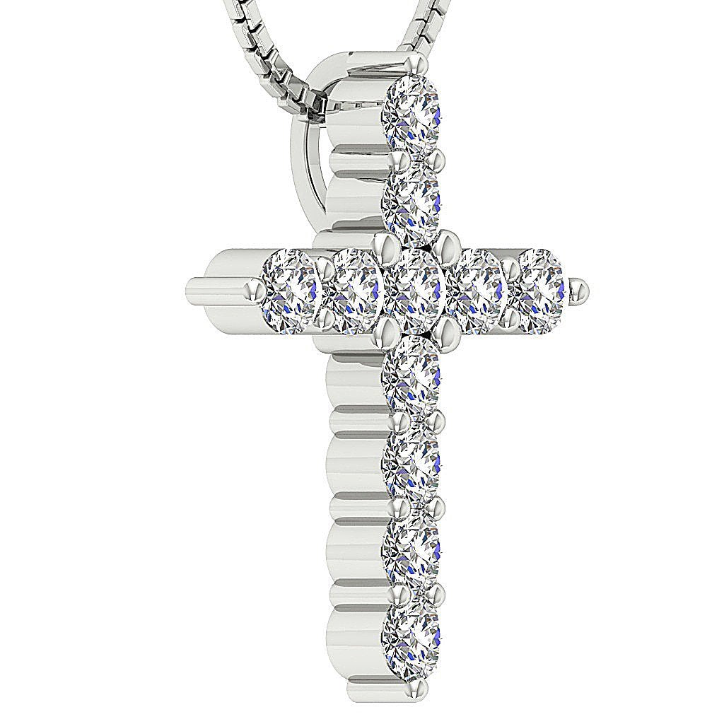 DesignerRoundDiamond14kWhiteGoldPendants