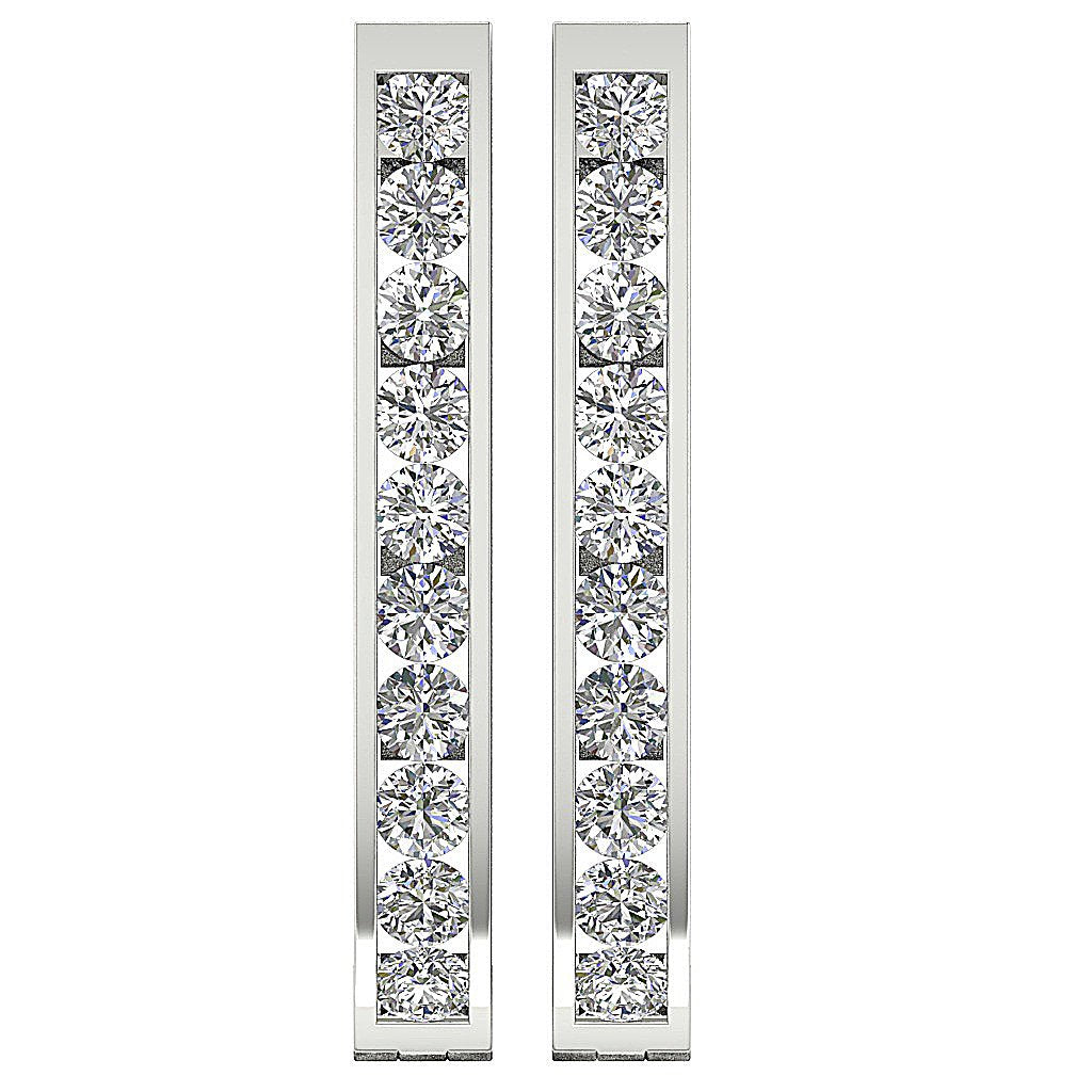 DesignerNaturalDiamond14kWhiteGoldEarring