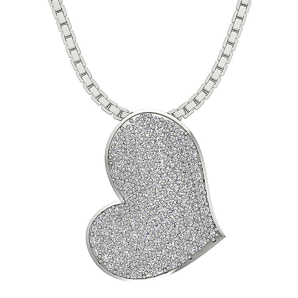 DesignerNaturalDiamond14kWhiteGoldPendants