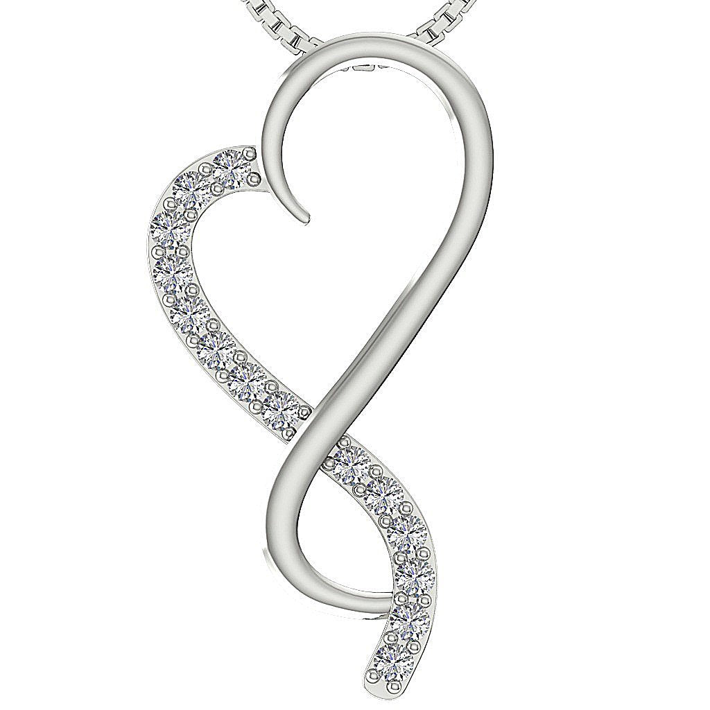 DesignerNaturalDiamond14kWhiteGoldPendants