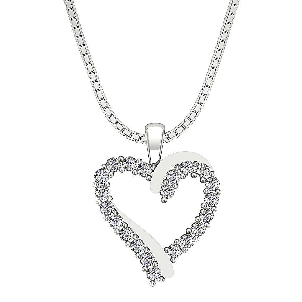 DesignerNaturalDiamond14kWhiteGoldPendants