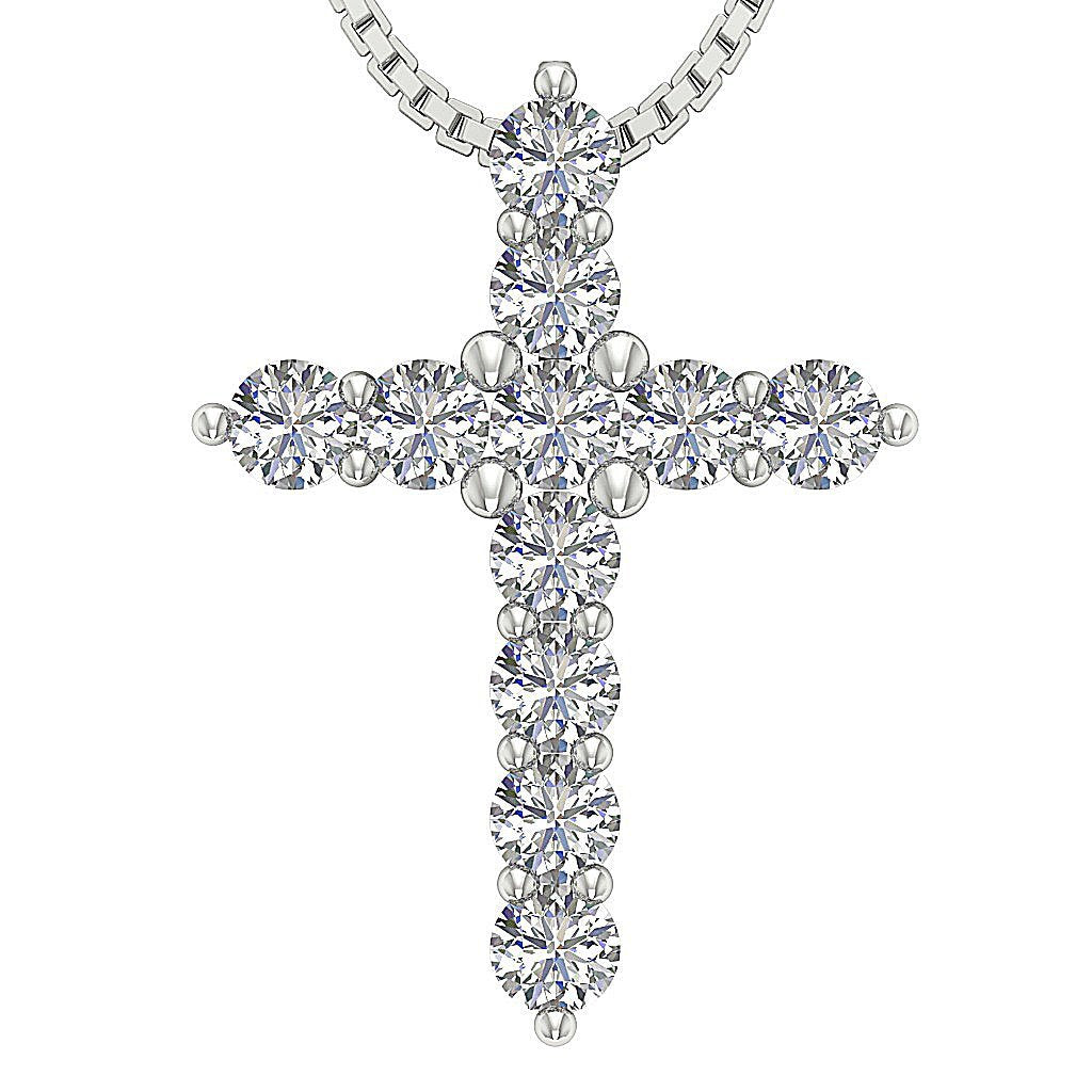 DesignerNaturalDiamond14kWhiteGoldPendants